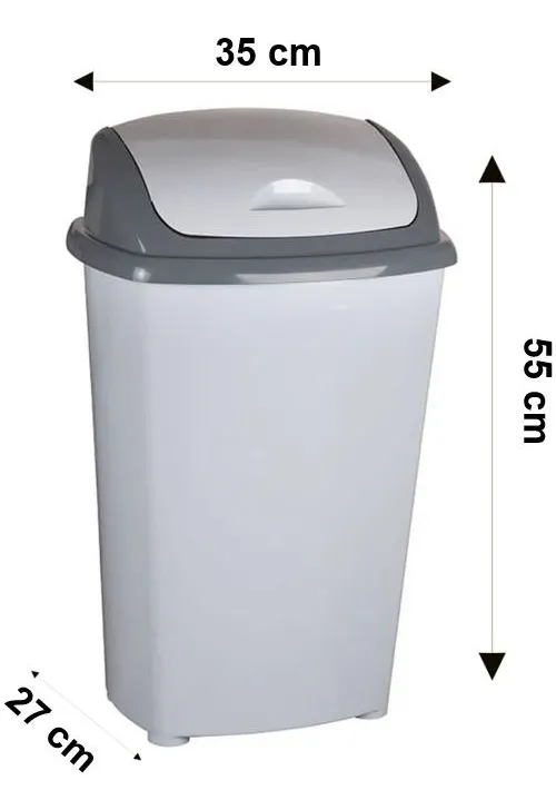 Basurero Plástico Baño Cocina 30 Litros