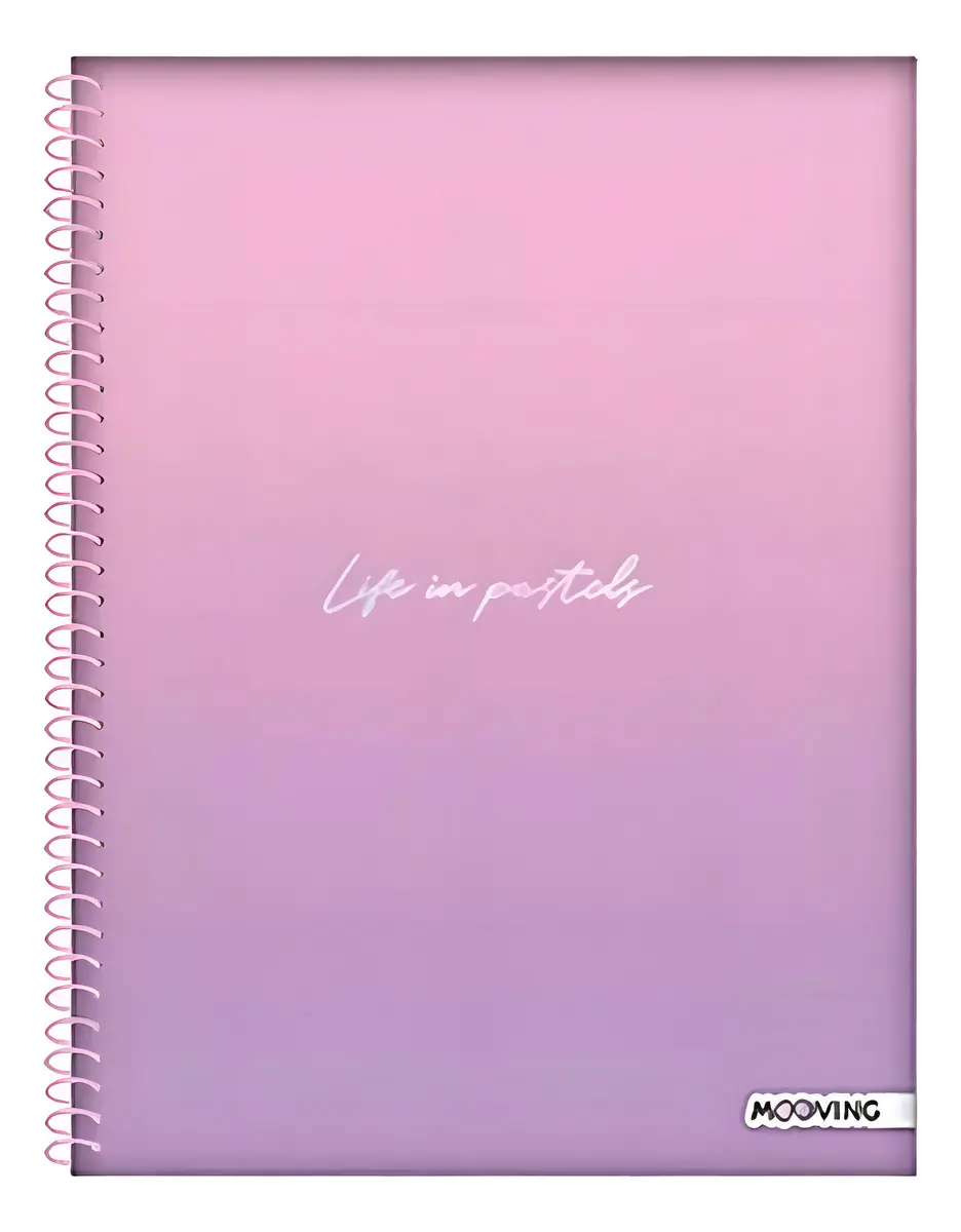Cuaderno Universitario Mooving A4 Espiral 80 Hojas Rayadas