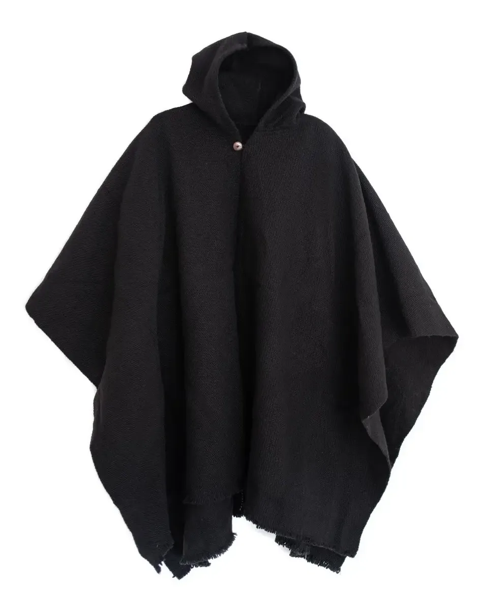 Poncho Premium Negro Anzestral